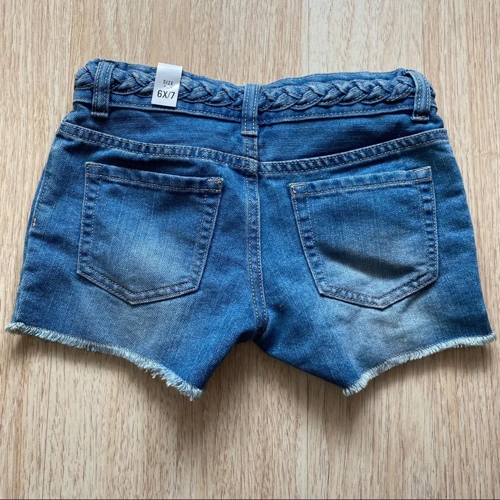 ⭐️3/$25 The Children’s Place Denim Shorts Braided Waist